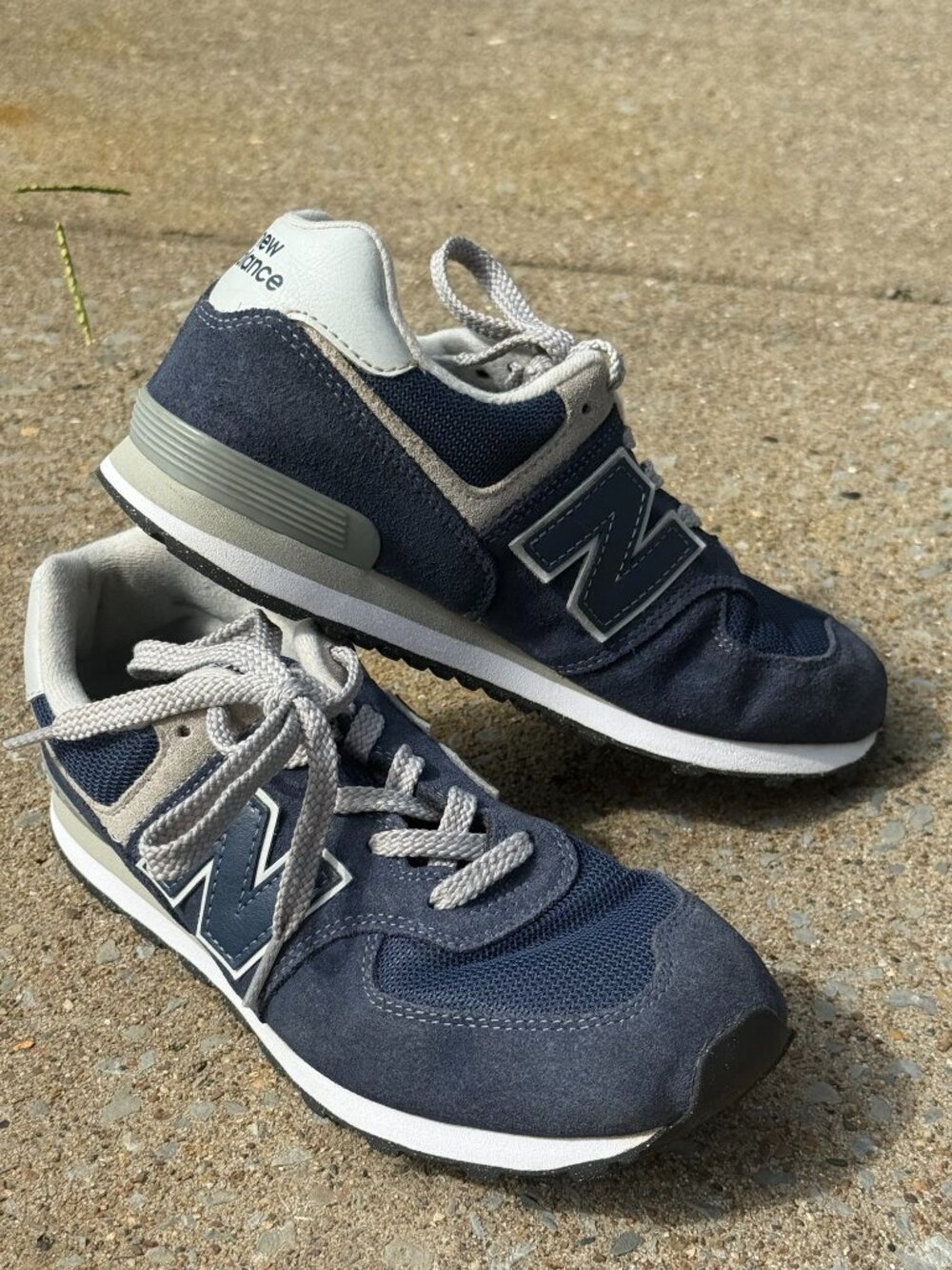 New Balance 574 Classics Navy Dadcore Y2K Casual Sneakers Men's 5.5 4009